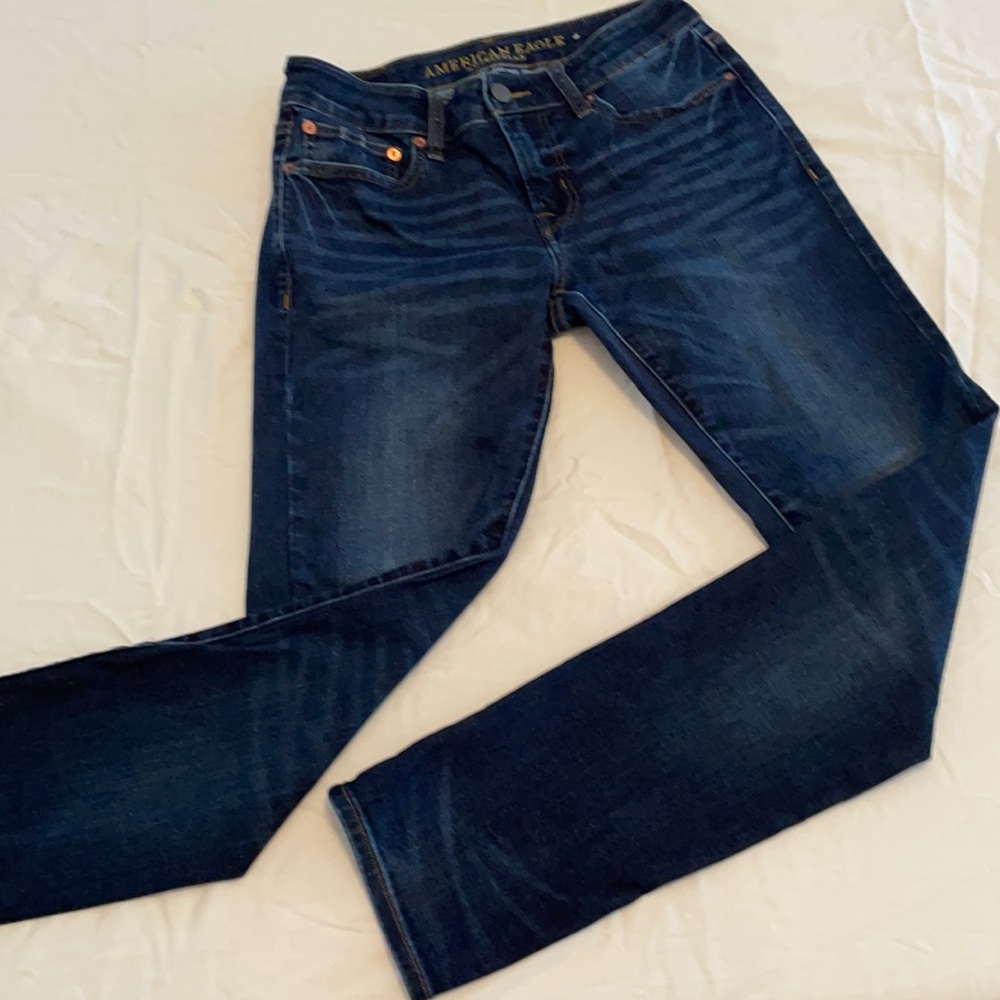 American Eagle Next Level flex skinny jeans.